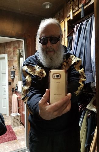 Customer photo review of Harajuku Style Golden Embroidered Dragon Hoodie