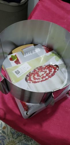 Customer photo review of Cercle à pâtisserie Réglable - Moule à Gâteau Acier Inox -