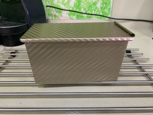 Customer photo review of Moule Pain de Mie Acier Inox avec Couvercle