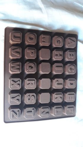 Customer photo review of Moule Chocolat Silicone - Lettres Alphabet
