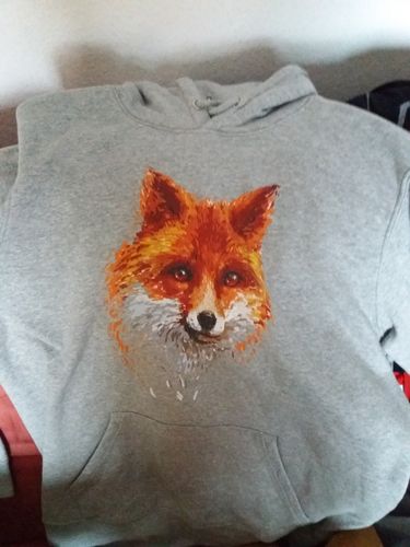 Customer photo review of FUCHS GEMÄLDE - BIO  - Unisex Hoody (PREMIUM)
