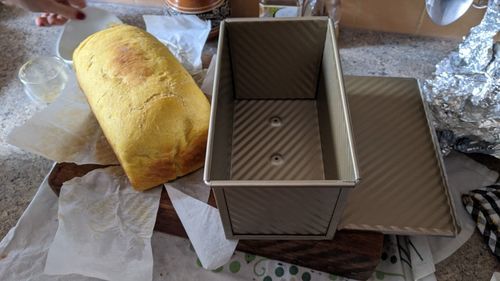 Customer photo review of Moule Pain de Mie Acier Inox avec Couvercle