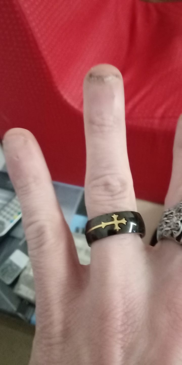 Customer photo review of Bague de la Guerre Sainte