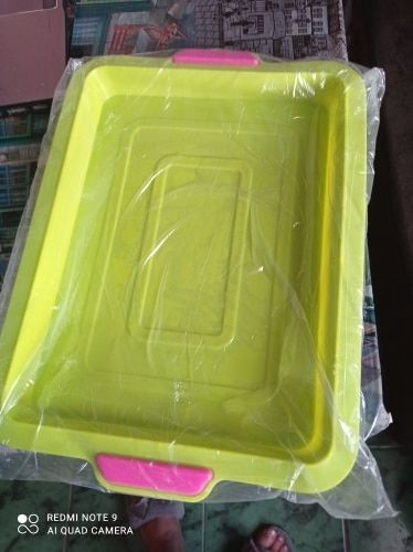 Customer photo review of Moule Gateau Silicone - Rectangulaire avec poignées