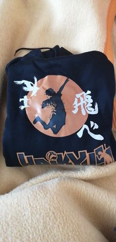 Customer photo review of Kawaii Style Haikyuu Hoodie