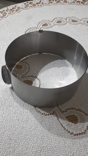 Customer photo review of Cercle à pâtisserie Réglable - Moule à Gâteau Acier Inox -