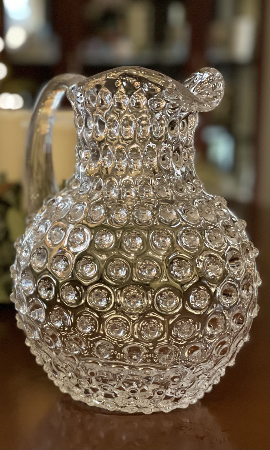 Customer photo review of Crystal Hobnail Jug