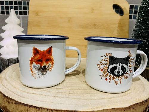 Customer photo review of Fuchs Gemälde  - Emaille Tasse