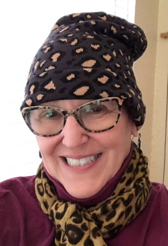 Customer photo review of Unisex Leopard Print Knitted Warm Wild Hat