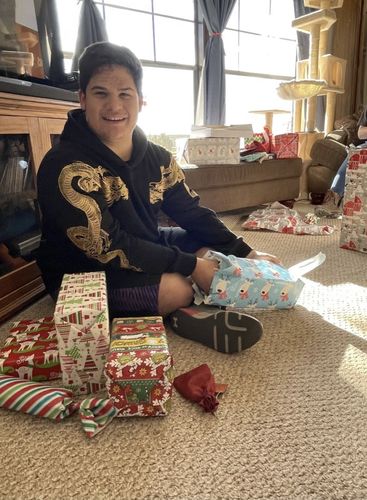 Customer photo review of Harajuku Style Golden Embroidered Dragon Hoodie