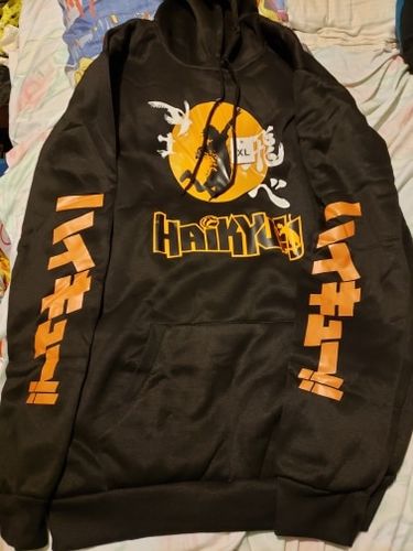 Customer photo review of Kawaii Style Haikyuu Hoodie