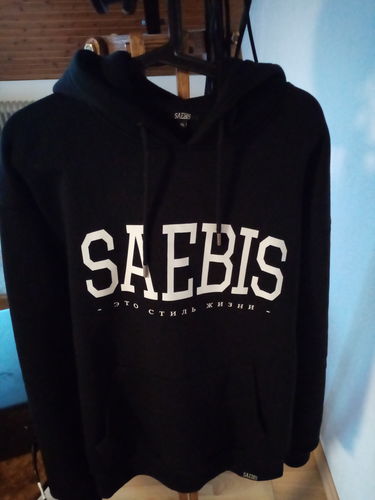 Customer photo review of Lifestyle Herren Hoodie schwarz by SAEBIS®