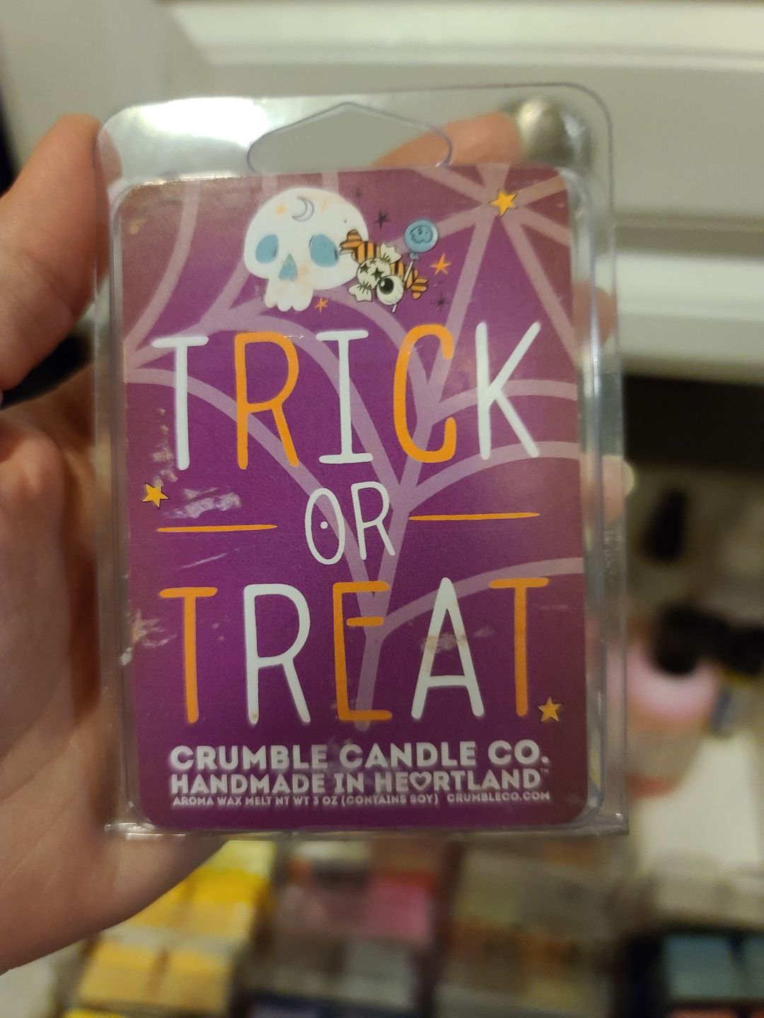 Customer photo review of Trick Or Treat Wax Melts