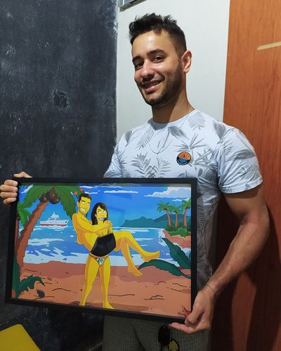 Customer photo review of RETRATO EM ARQUIVO DIGITAL FAMILIA AMARELA