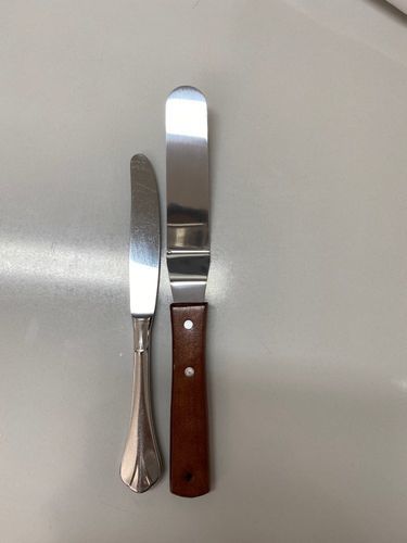 Customer photo review of Spatule Coudée Inox (A l'unité)