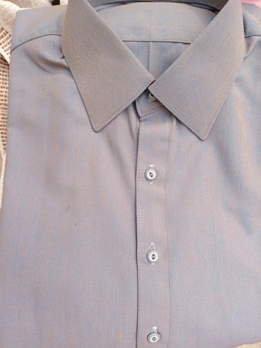 Customer photo review of Fantasy Chambray Fine Quality Wash and Wear ( Unstitched ) Blue