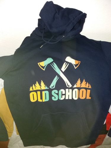 Customer photo review of OLD SCHOOL - BIO  - Unisex Hoody (PREMIUM)