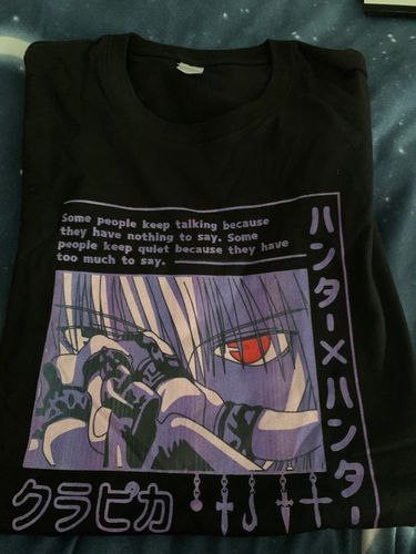 Customer photo review of Kurapika - Scarlet Eyes Tee