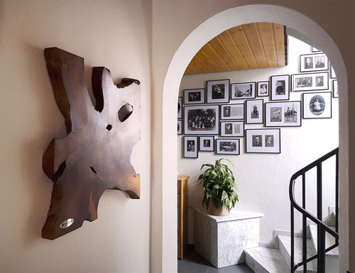 Customer photo review of Teak Wandbild Wanddeko NAGA 60cm x 60cm