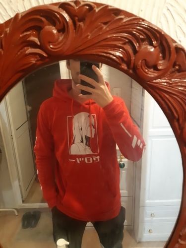 Customer photo review of Kawaii Style Zero Two Hoodie