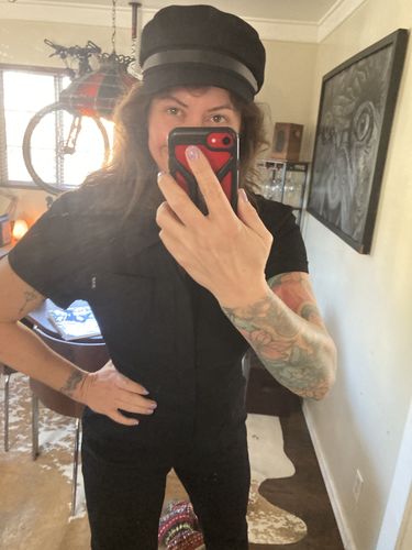 Customer photo review of Pit Crew Jumpsuit Black