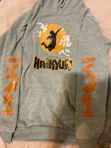 Customer photo review of Kawaii Style Haikyuu Hoodie