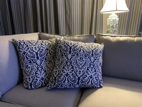 pier 1 blue pillows