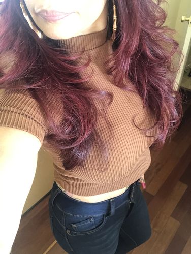 Customer photo review of Johana Top Caramel