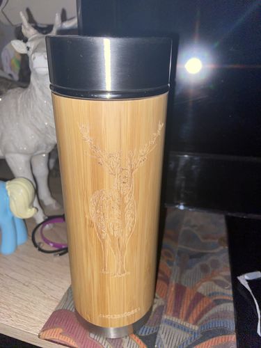Customer photo review of Hirsch Äste Bambus Thermoskanne (BD)