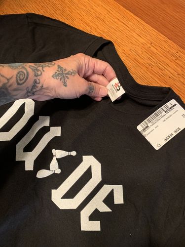 Customer photo review of Dude ACDC Premium Tee