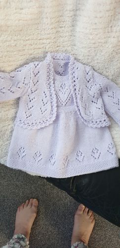 Customer photo review of Baby Mystery Knitting Box