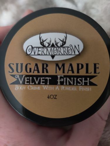 Customer photo review of Velvet finish body cream by Overmorrow - from the creator of Sucreabeille's bath and body products
