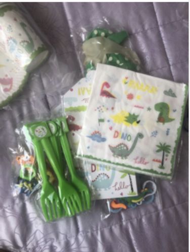 Customer photo review of Déco Anniversaire Dinosaure Kit Complet