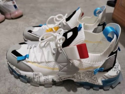 Customer photo review of Graffiti Breathable Mesh Casual Sneakers