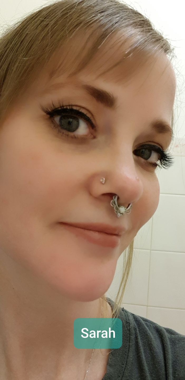 Customer photo review of Magnetic Half Lashes