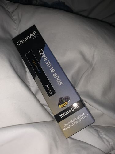 Customer photo review of 100 mg CBD Disposable Vape ~ CleanAF PUFF in 9 Flavors