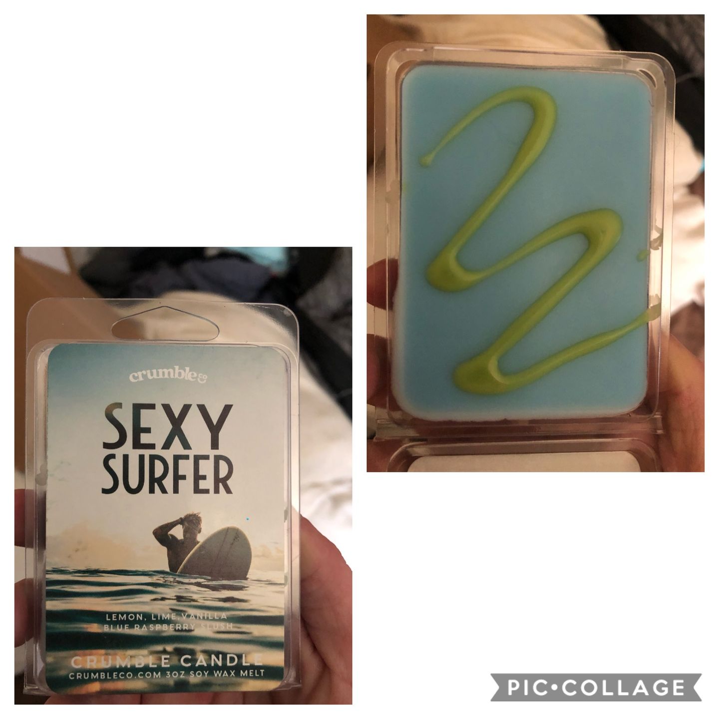 Customer photo review of Sexy Surfer Wax Melts