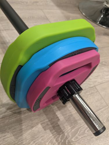 Customer photo review of 20kg Body Pump Set Cement in 2 colours HALF PRICE