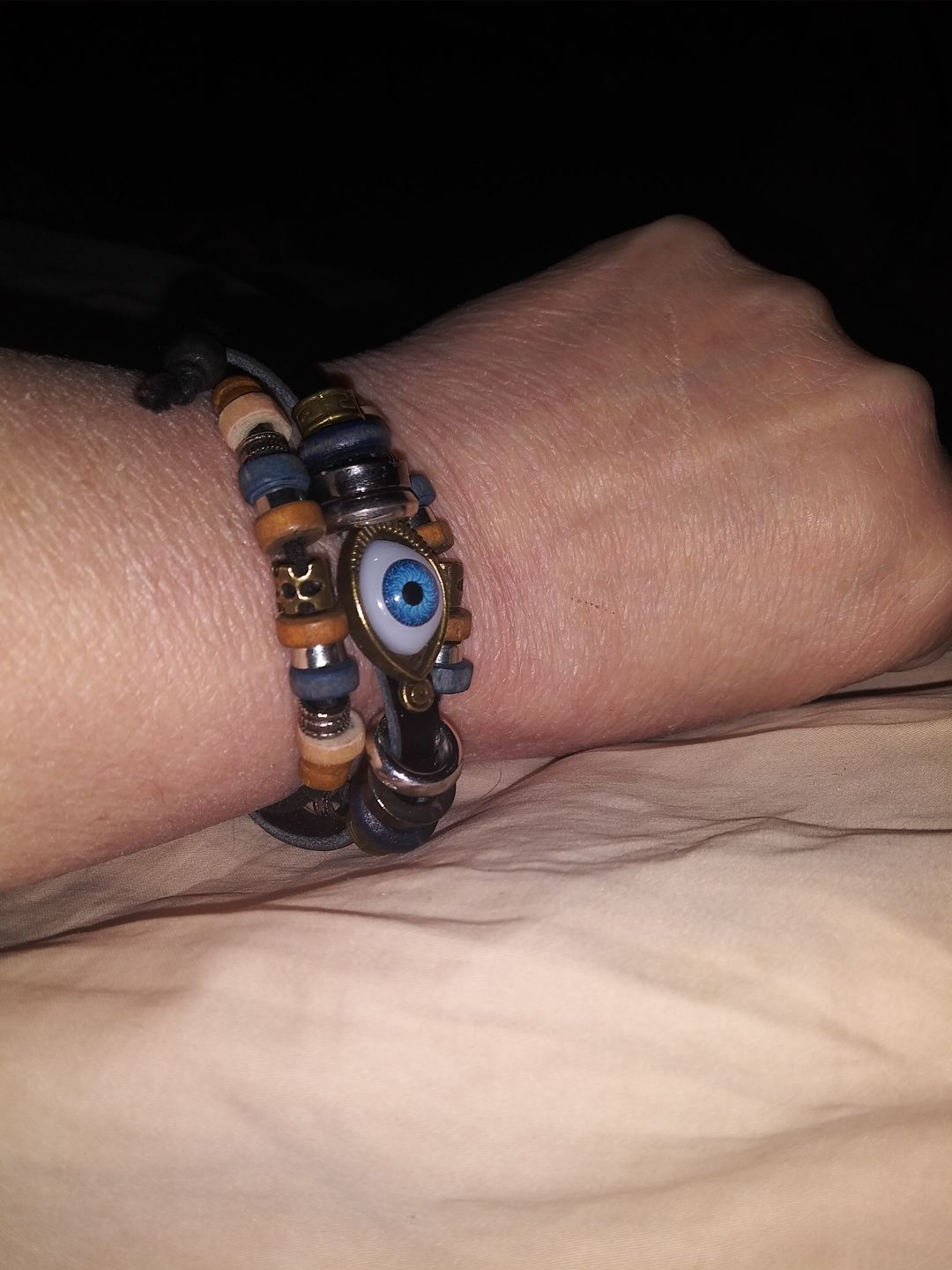 Customer photo review of Anti-jealousy Evil Eye Bracelet