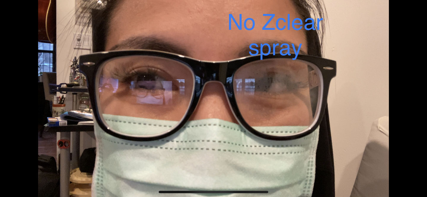 Customer photo review of Spritz - Anti-Fog & Lens Cleaner Spray (1 oz.)
