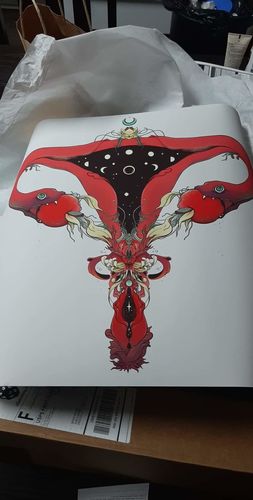 Customer photo review of Snake Uterus Lilith, Matte Art Print Poster