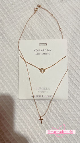 Customer photo review of 'You Are My Sunshine' Lumiela Necklace