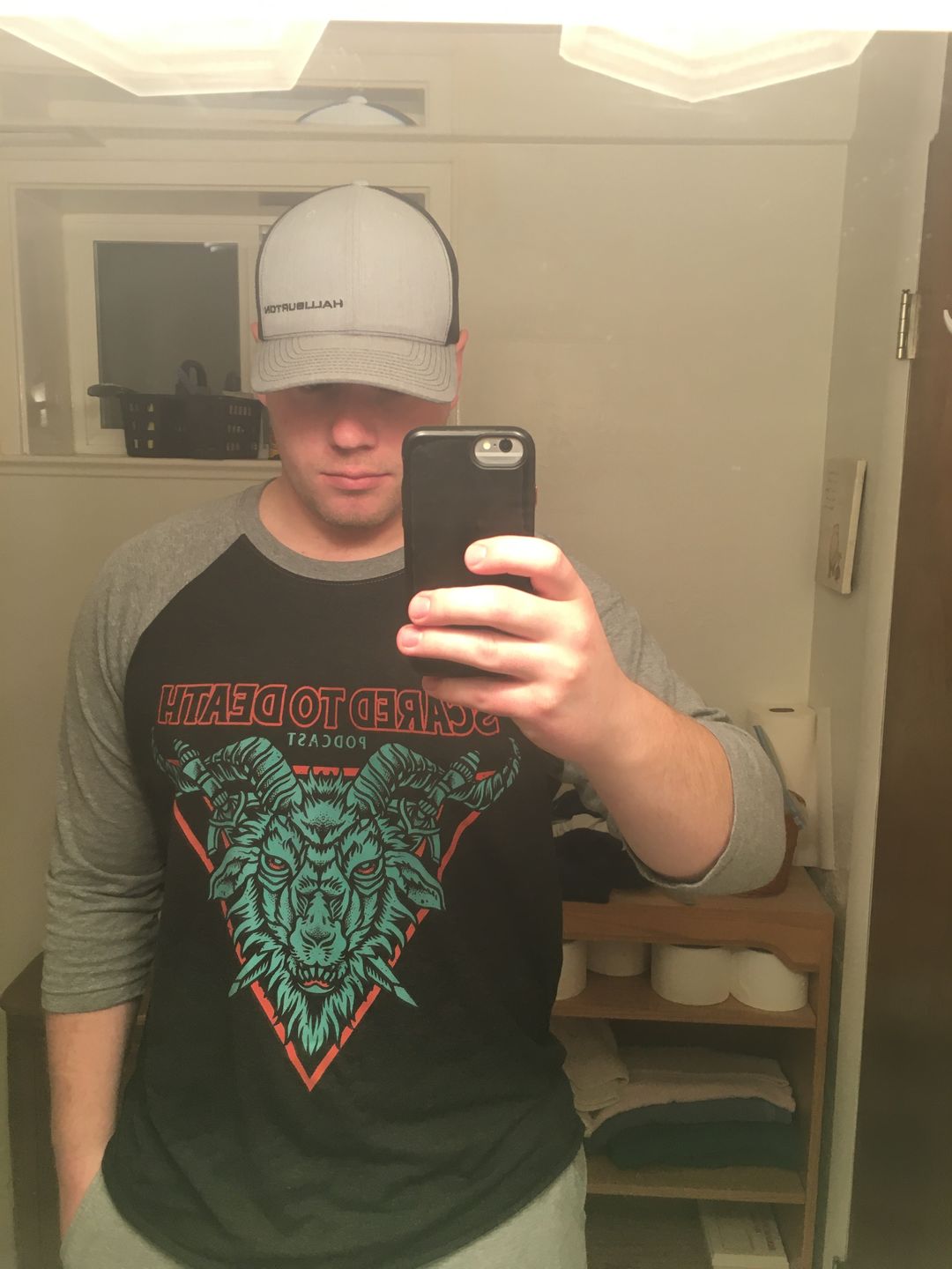 Customer photo review of Demon Knight Baseball Tee