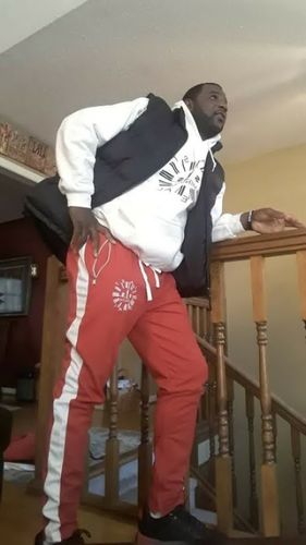 Customer photo review of Side Paint Stripe Track Denim Snow - Gold (ZCM4700D)