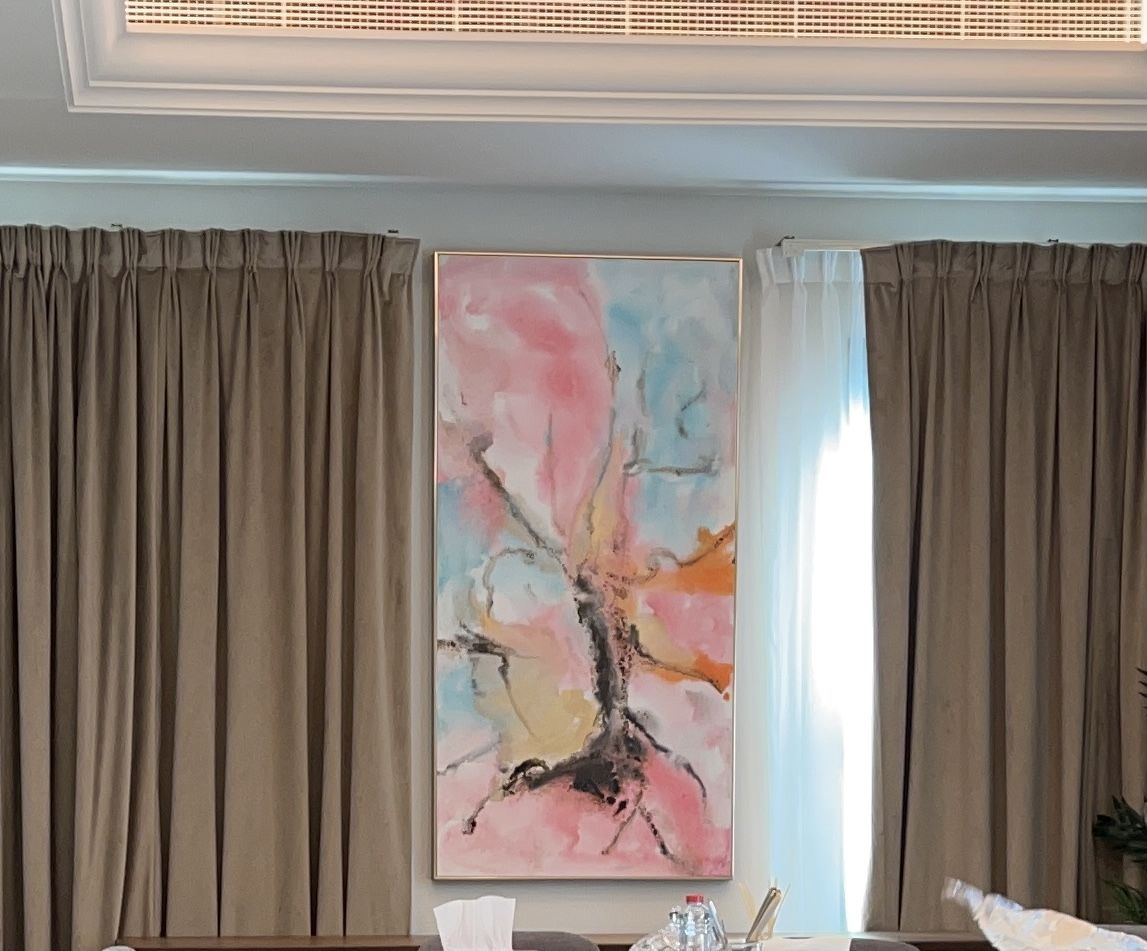 Customer photo review of Hand Painted Art Painting With 160X80 Cm Frame Soaap0006
