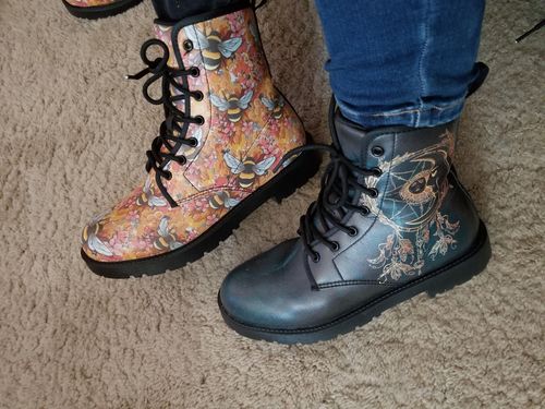 Customer photo review of Sun & Moon Handcrafted Boots Limited Edition 2.0