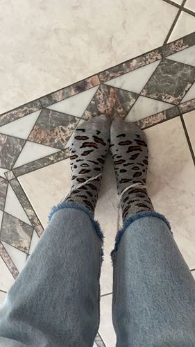 Customer photo review of Elettra Christmas Box: 3 pack Calze Leopardate