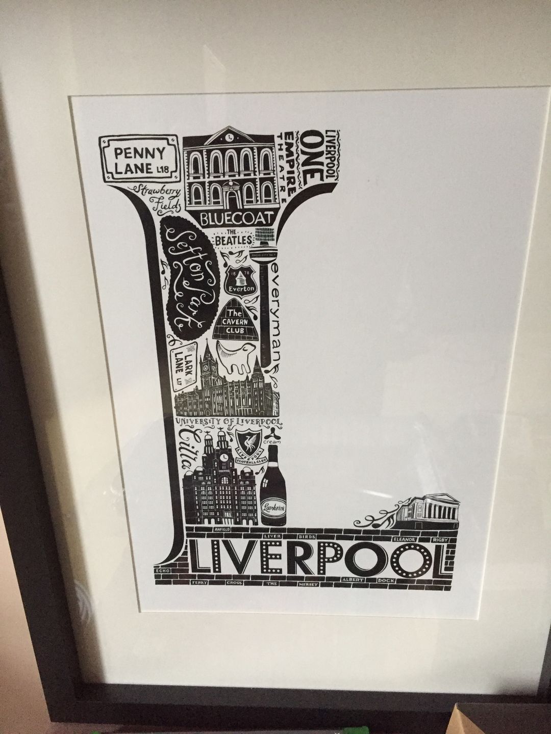 Customer photo review of Liverpool Print