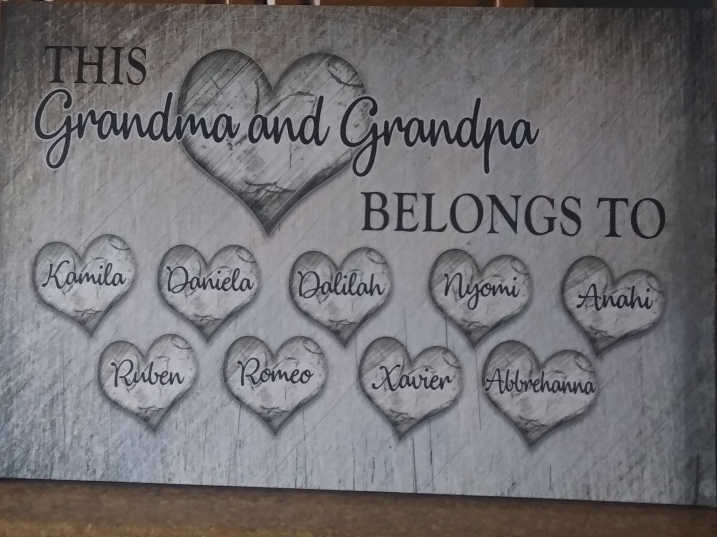 Customer photo review of Personalized "This Grandma Belongs To" Premium Canvas