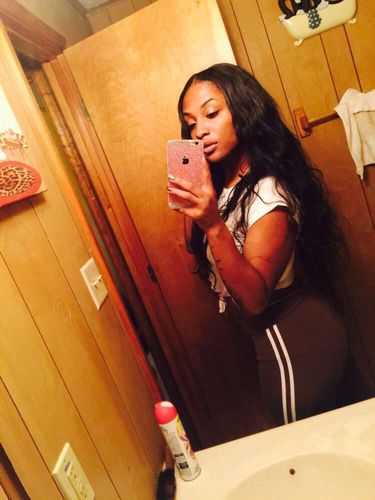 Customer photo review of Full Shine Sew In Hair Weft Bundles 100% Remy Human Hair Jet Black (#1)